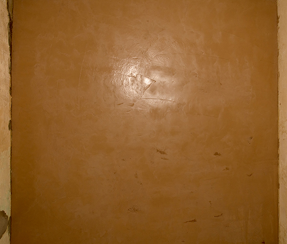 freshly plastered wall